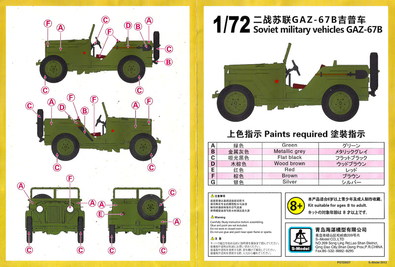 [S-Model] 1/72 GAZ 67B