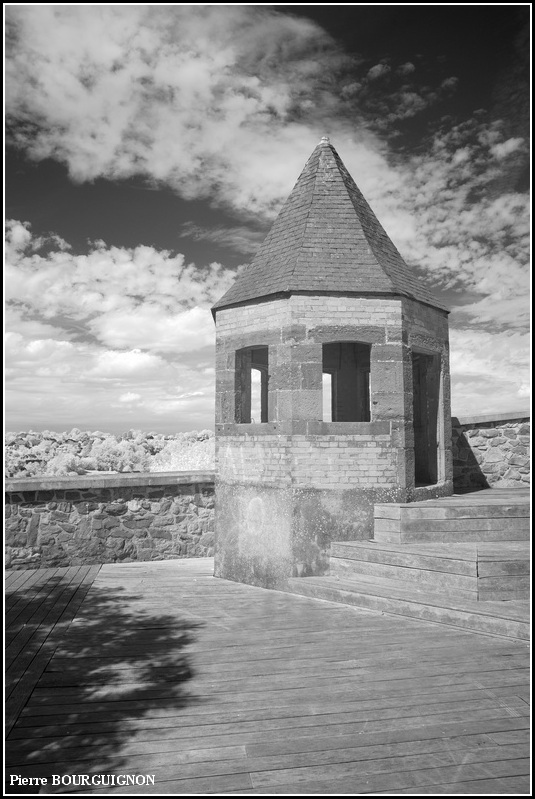 Thuin, remparts du nord, photo infrarouge par Pierre BOURGUIGNON, Belgique