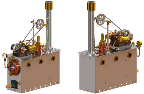 A SOLID FUEL POWER PLANT WITH 2 OSCILLATING STEAM ENGINES Capture