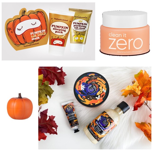 produits de beauté au potiron
