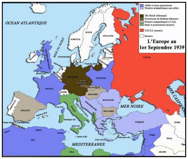 Seconde Guerre Mondiale  - Généralités Uz73Kb-carte-europe-en-septembre-39