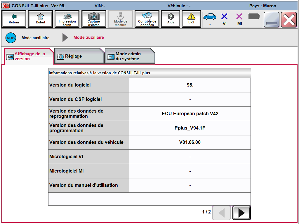 nissan consult 3 plus software vi not found