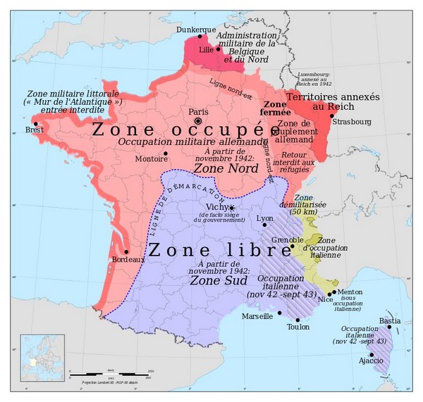 Article annexe : Armistice du 22 juin 1940 LHfUKb-carte-france-decoupee-en-differentes-zones