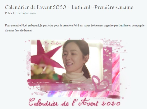 calerndrier de l'avent dramas