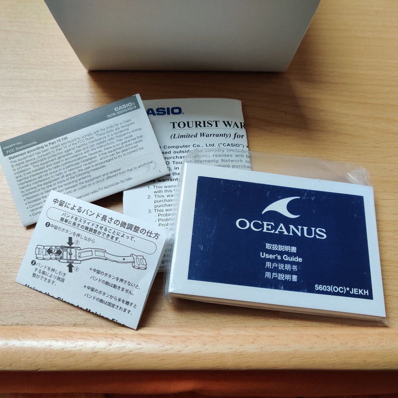 Casio Oceanus Manta OCW-S5000 Edo Kiriko unboxing 21010809013020936717204562
