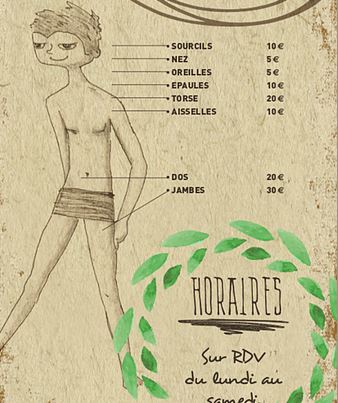 tarifiaction des prestations en épilation pour homme