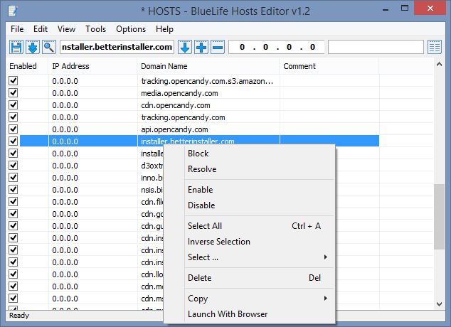 BlueLife Hosts Editor v1.3