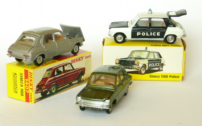 Simca 1100 Dinky-Toys x 3 web
