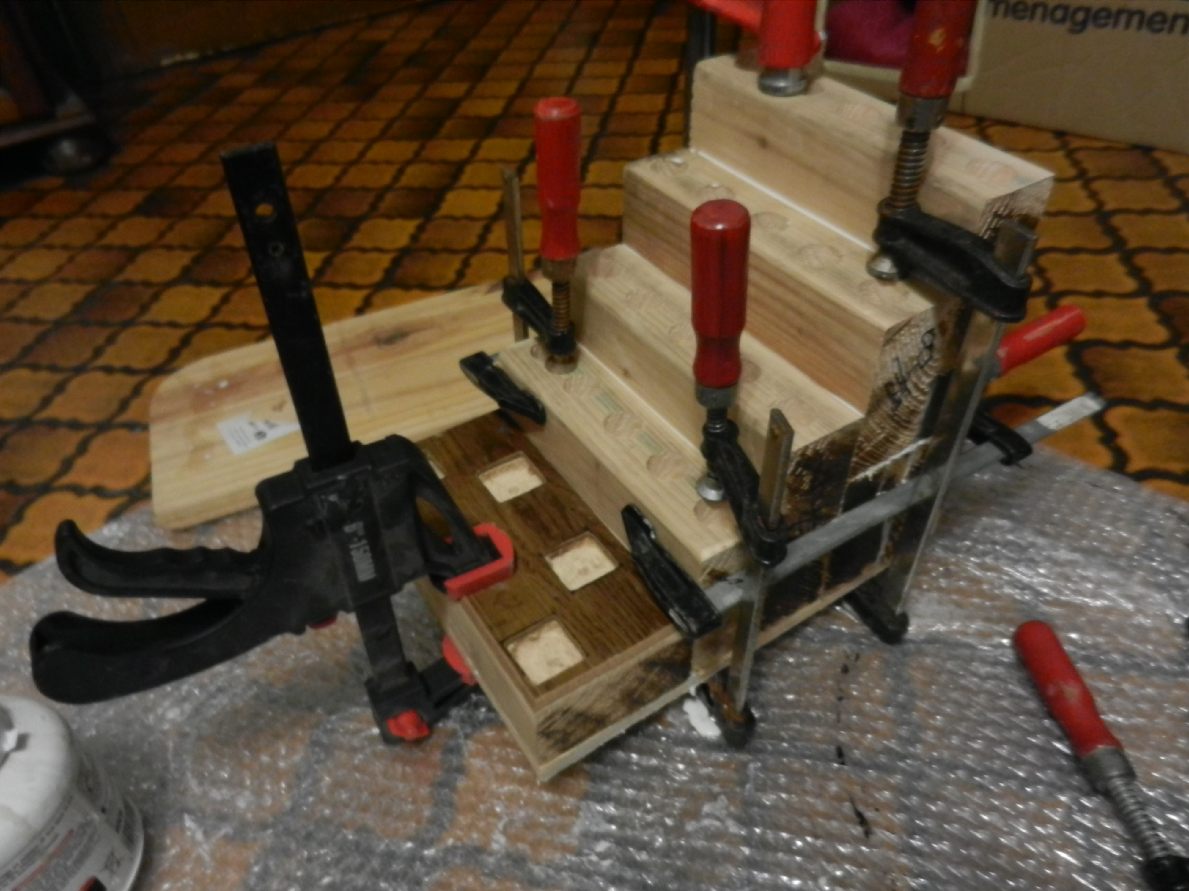 etape fabrication rack