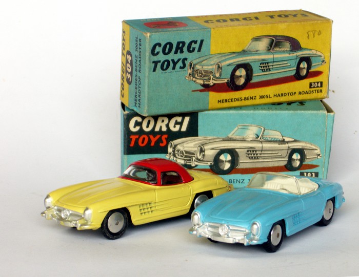 Mercedes 300SL Corgi duo avec boites web