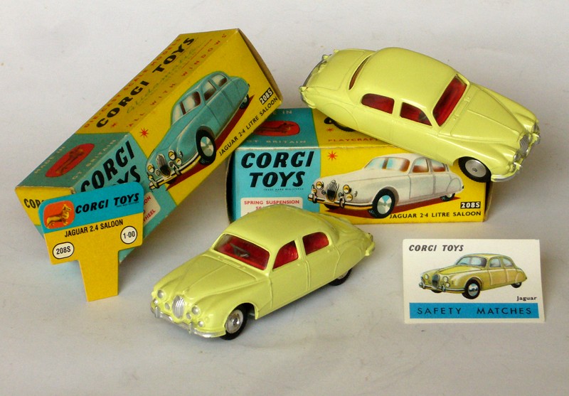 Jaguar 2.4L 208S Corgi-Toys x 2 avec boites web