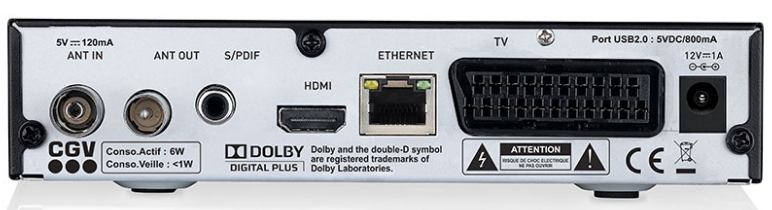 Cgv Etimo 2t B Récepteur Enregistreur Tnt Hd Double Tuner