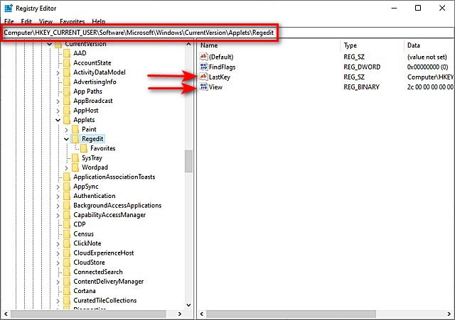 how to reset the registry editor regedit to default