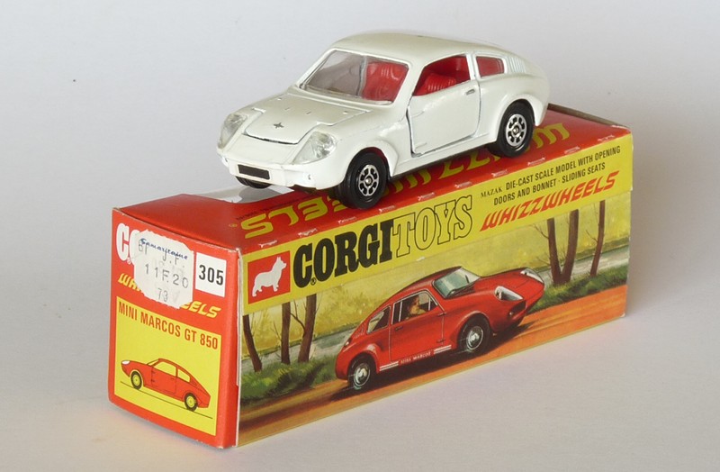#2424 Marcos 850 GT Corgi-Toys face sur boite web