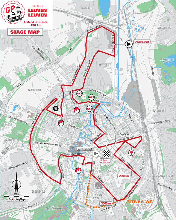 55° Grote Prijs Jef Scherens la présentation détaillée