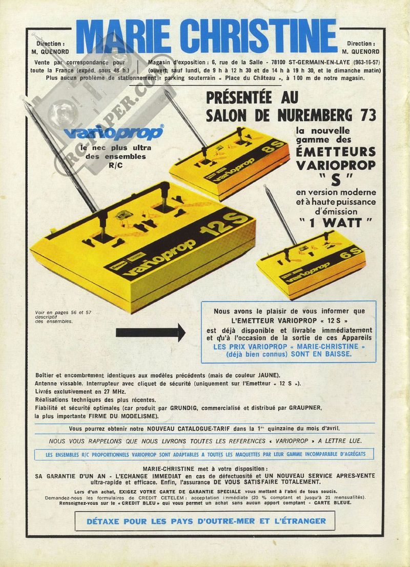Radiomodelisme N°76 avril 1973 p60