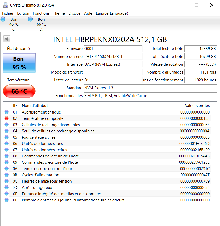 temp&eacute;rature ssd intel externe CrystalDiskInfo_20210929142405
