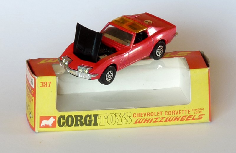#2449 Chevrolet Corvette Corgi-Toys face sur boite web