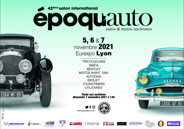   05 - 06 et 07 novembre 2021 | 42 ème Salon Epoqu'Auto - Eurexpo | Lyon - Chassieu (69) L0VDMb-affiche-2021