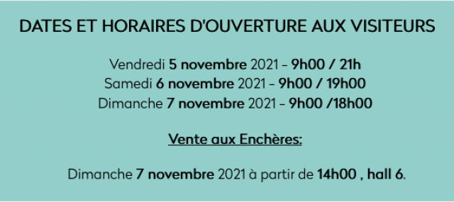   05 - 06 et 07 novembre 2021 | 42 ème Salon Epoqu'Auto - Eurexpo | Lyon - Chassieu (69) L0VDMb-dates-et-horaires