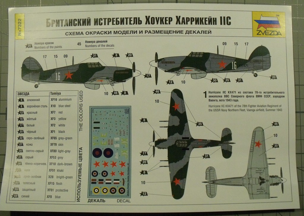 [Zvezda] Hurricane Mk.II C (snap-tite / assemblage sans colle) 2112011135349470717696977