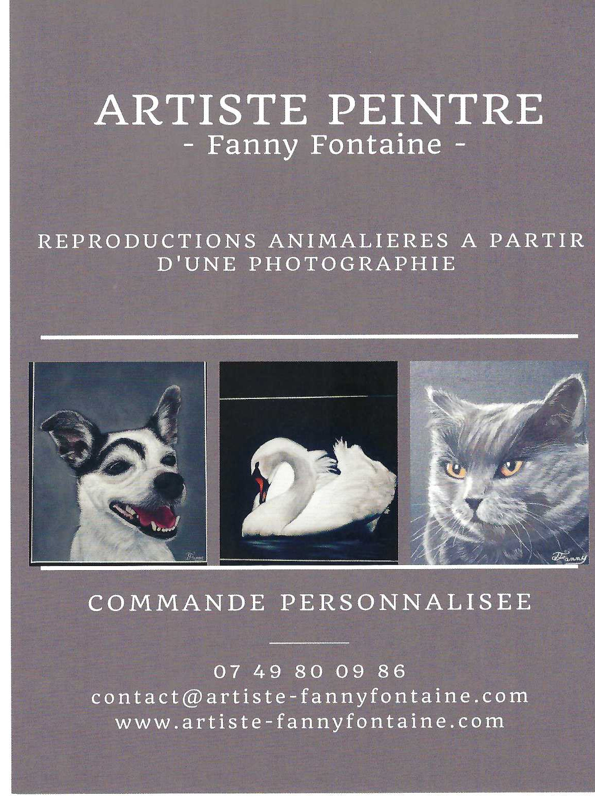 Fanny Fontaine Artiste au pastel sec et peinture à l’huile 22010804062870117741827