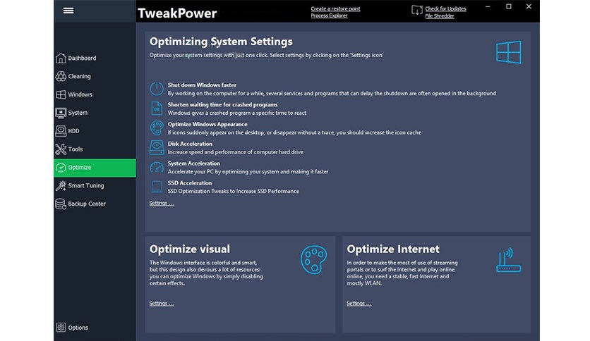 TweakPower 2.040 download the new version