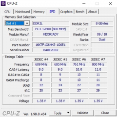 Album Memoire 2x8Go DDR3L