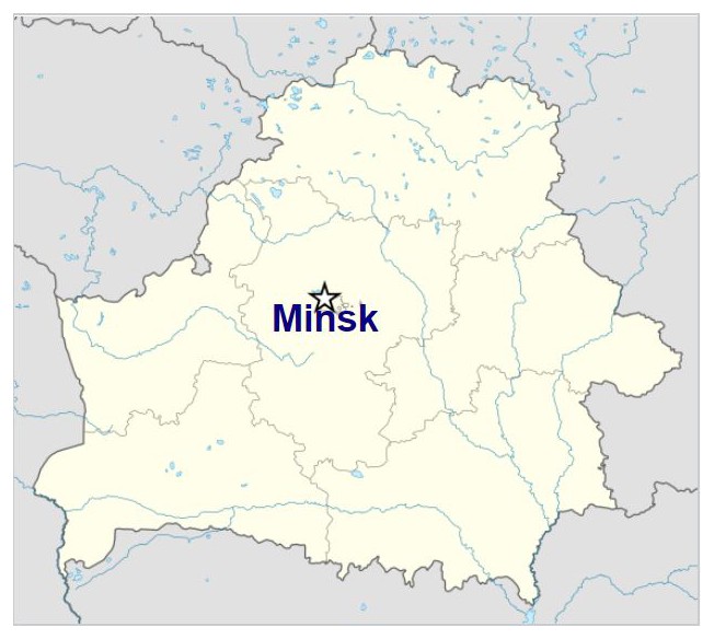 Voblast de Minsk : ghetto de Minsk TL61Nb-localisation-de-minsk-sur-la-carte