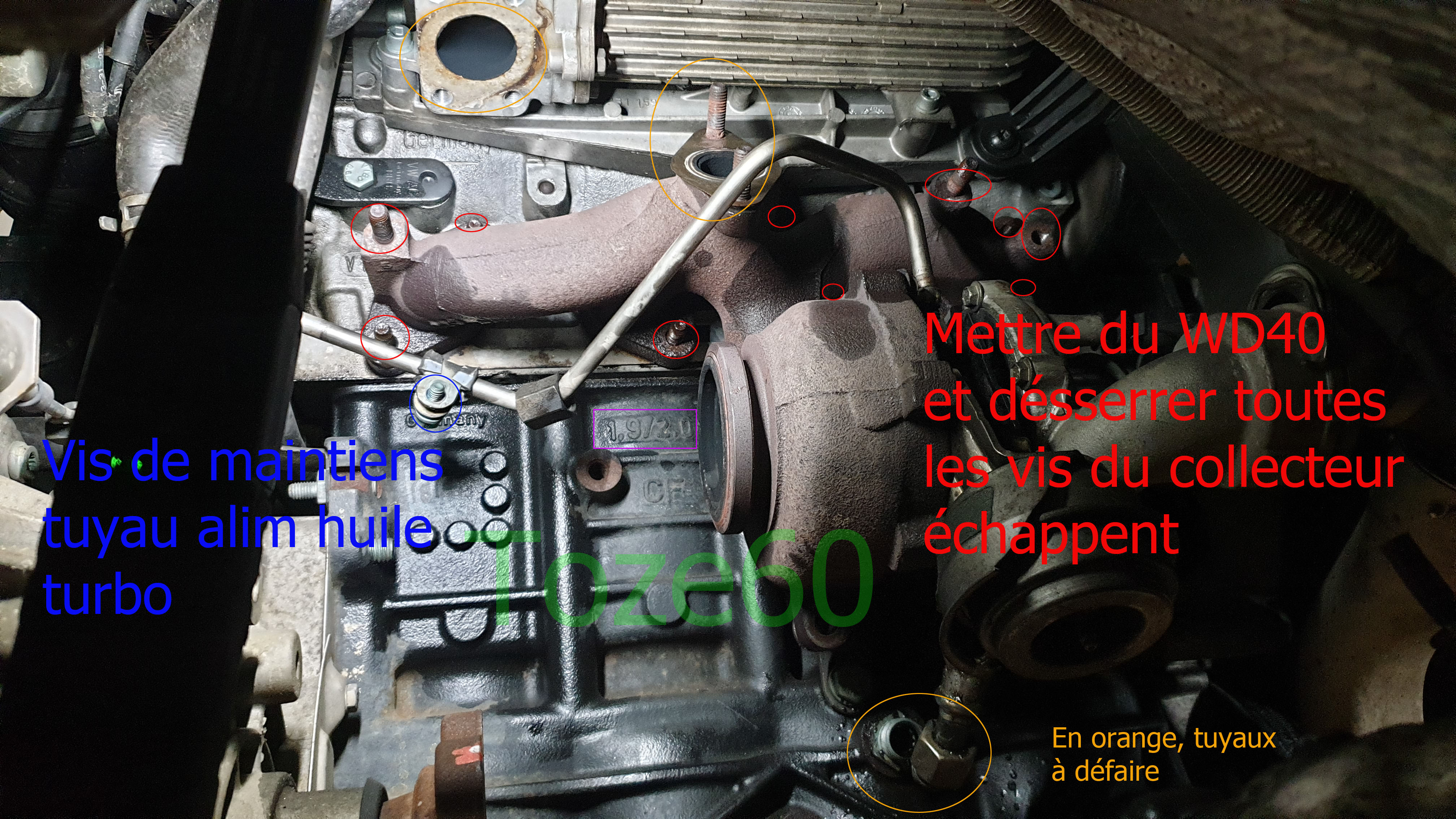 Tuto ]Démontage Turbo Tdi 170,140,105,90 et Nettoyage GM