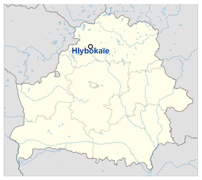 Voblast de Vitebsk : ghetto de Hlybokaïe LFc2Nb-localisation-de-Hlybokaie