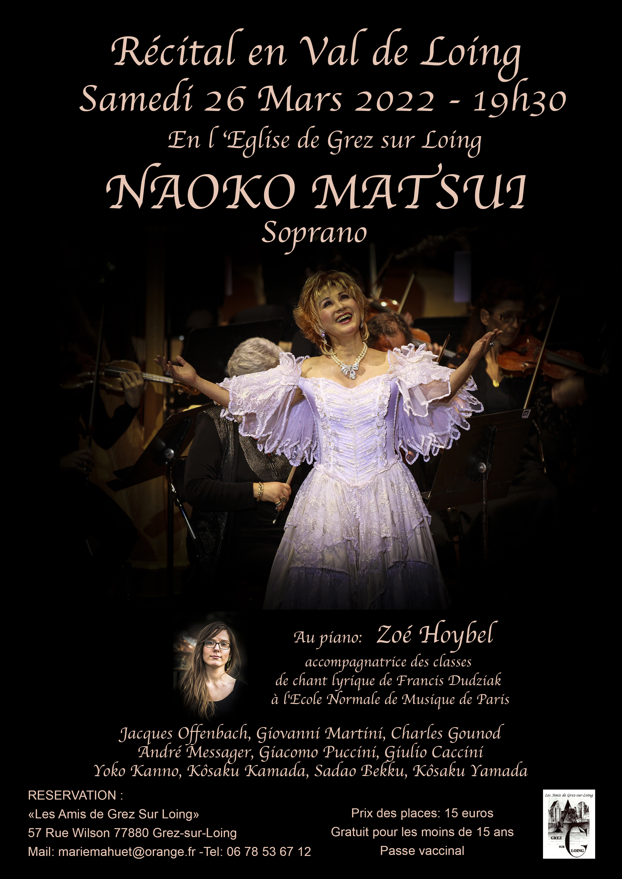 R&eacute;cital en Val de Loing - Naoko Matsu - Soprano