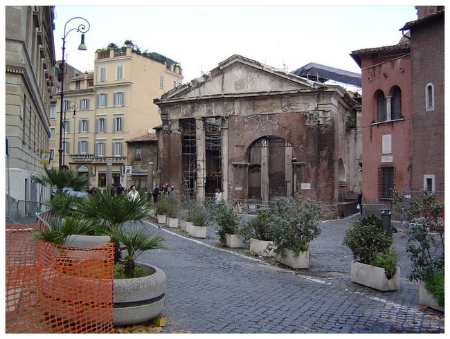 Italie :  ghetto de Rome MQF3Nb-entree-du-portique-doctavie