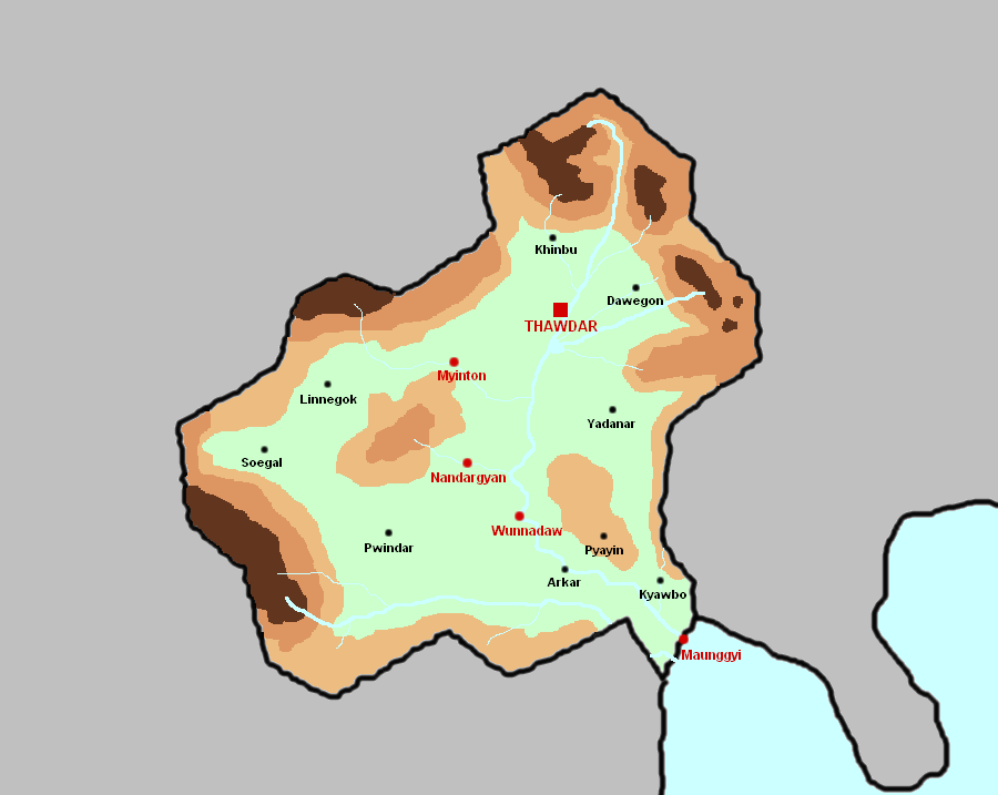 Carte de la Thidarie