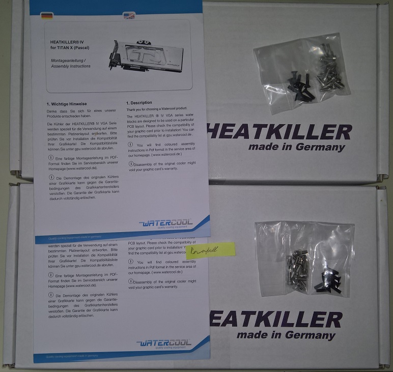Waterblock Watercool Heatkiller IV TITAN X GTX1080TI ACETAL Ni_Box