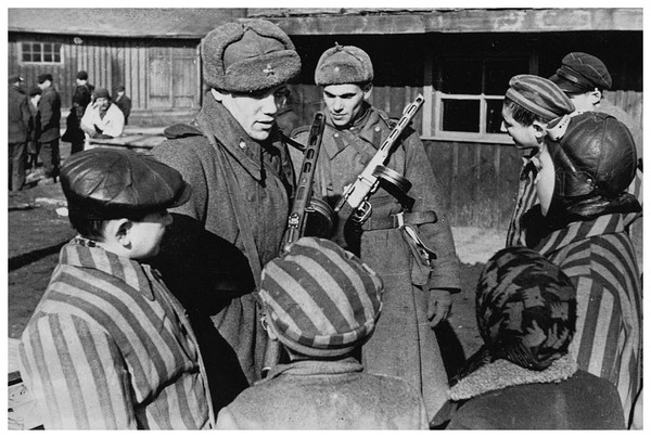 Camp d'Auschwitz - Birkenau AzvJNb-liberation-du-camp