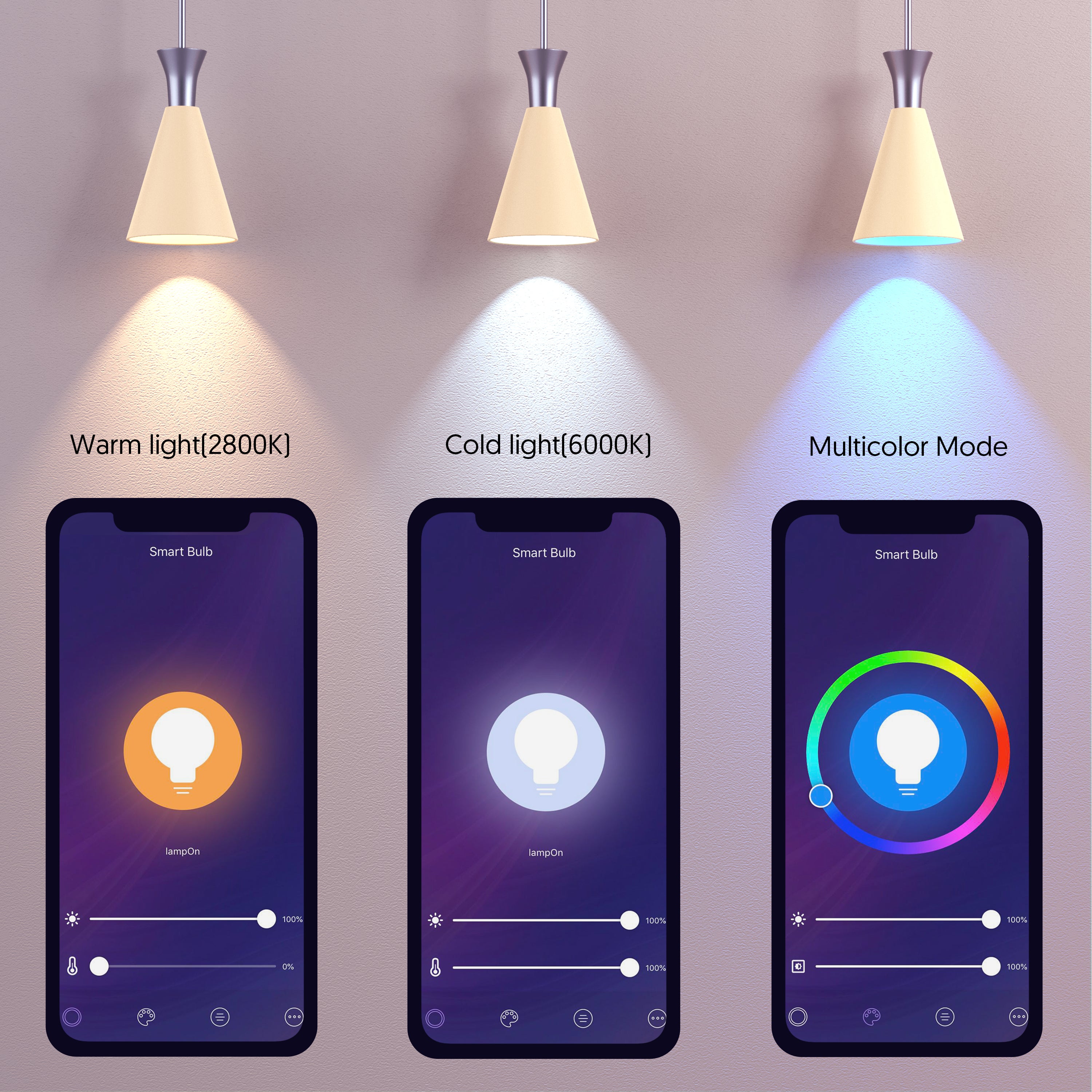 WiZ ampoule couleur LED connectée Wi-Fi E27, Globe, couleur, équivalent  75W, 1055 lumen, fonctionne avec Alexa, Google Assistant et Apple HomeKit