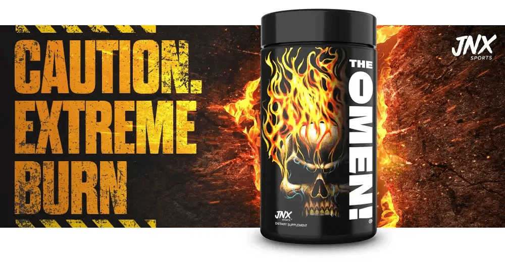 banniere du fat burner the omen JNX nutrition