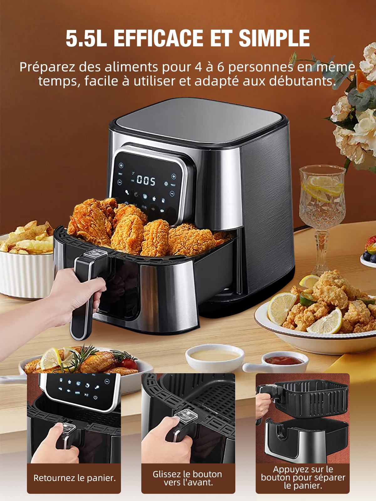 NINJA Friteuse électrique sans huile à air chaud AF300EU - Noir pas
