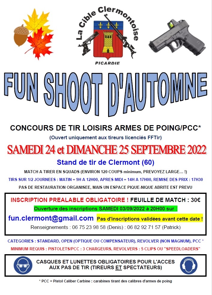Affiche fun Shoot d'Automne 2022