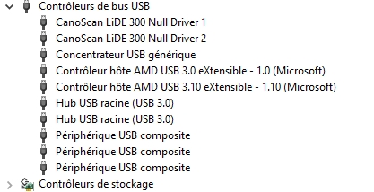 Liste contrôleurs de bus USB-2