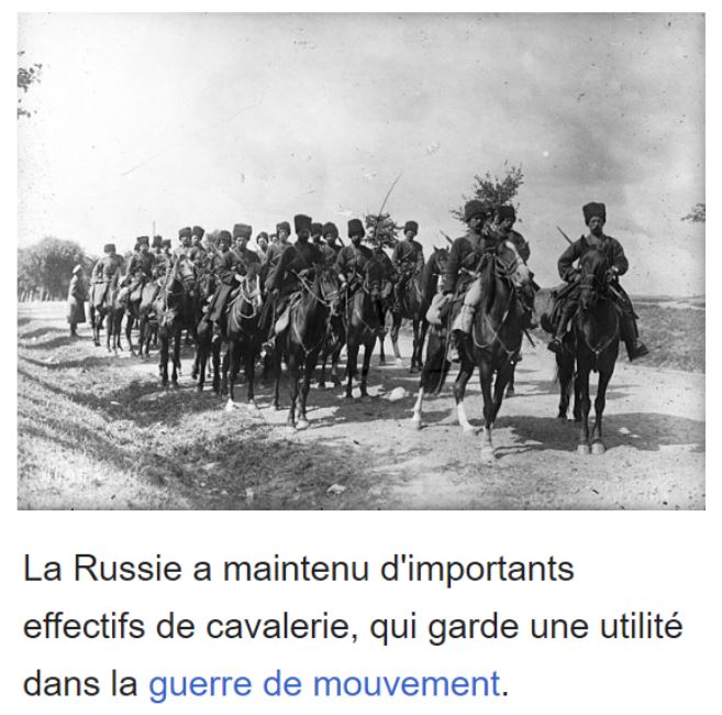 Mobilisation russe de 1914 KOK2Ob-cavalerie-russe