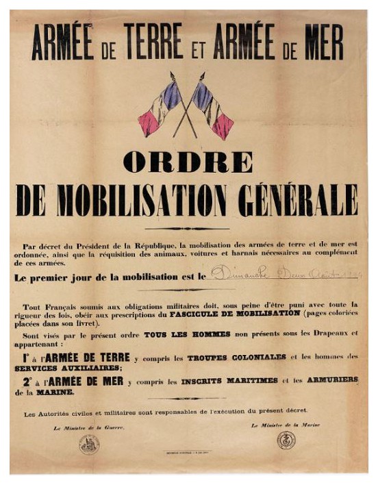 Mobilisation française de 1914 IoX2Ob-ordre-de-mobilisation