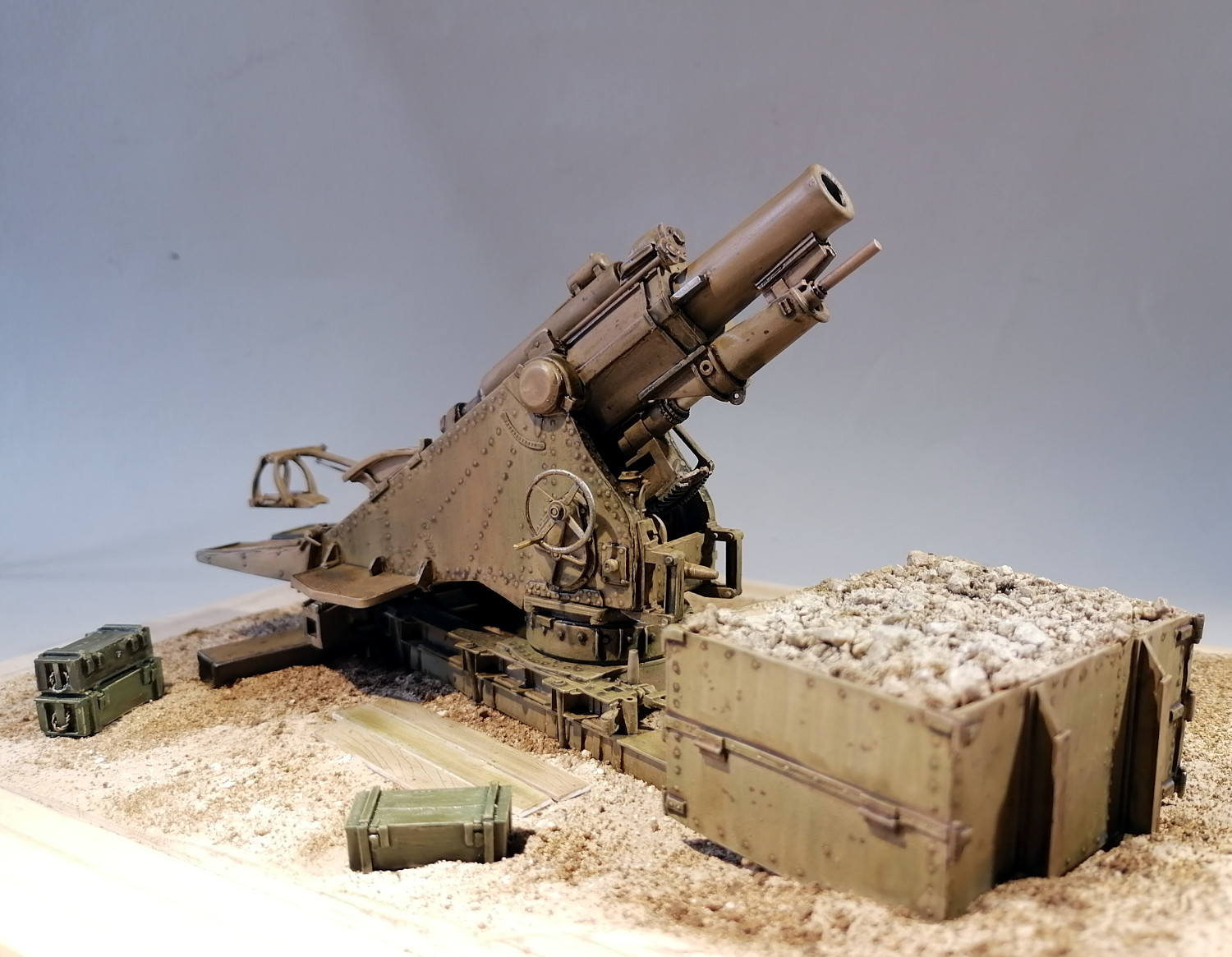 Mortier de 9,2 inch 1/35 Resicast Rkw3Ob-Howitzer59
