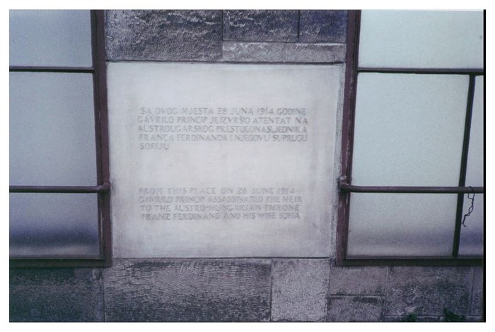 L'Attentat de Sarajevo BRf4Ob-plaque-commemorative