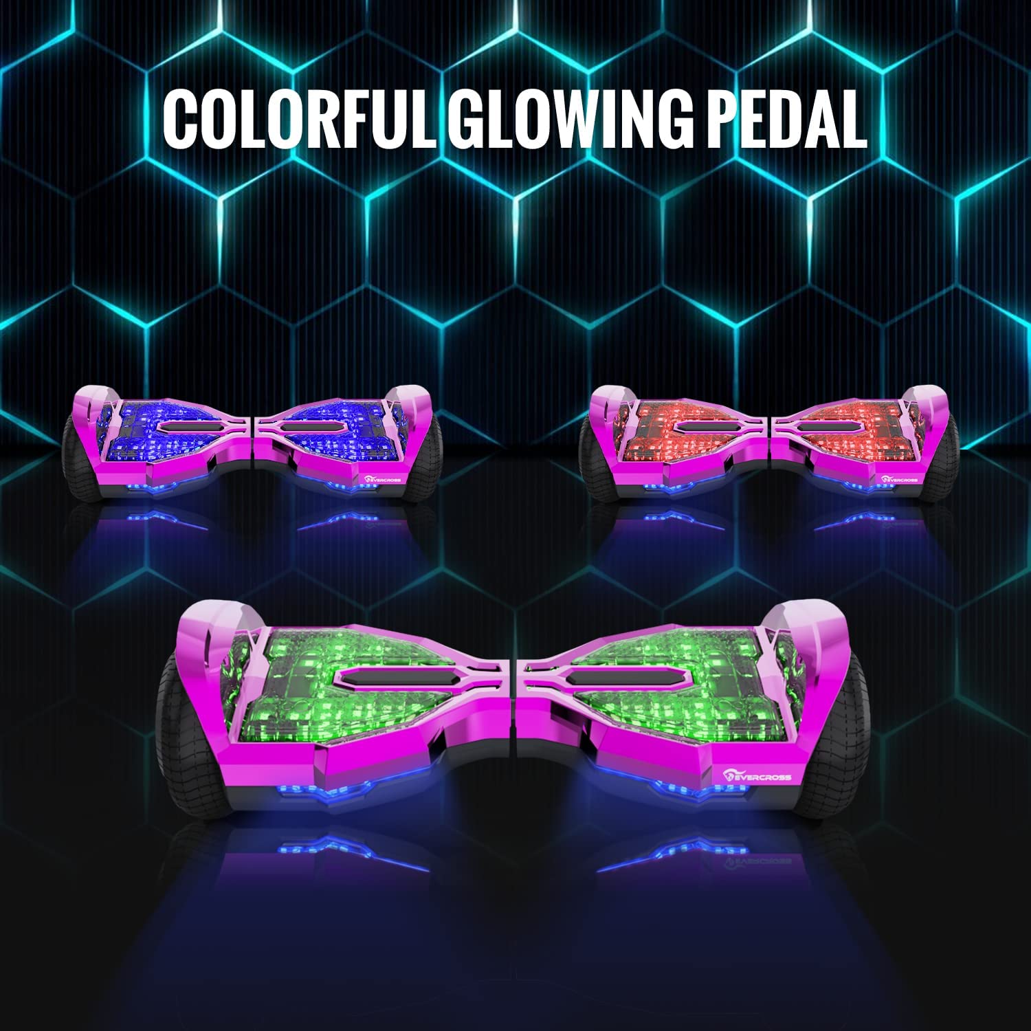 Evercross hoverboards 6,5 pouces avec siège,hoverboards bluetooth