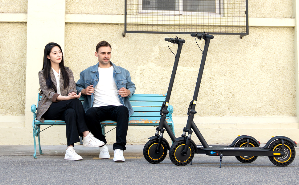 Trottinette Électrique IScooter F2 - 500W, 30km/h, Pliable, Panier - Noir