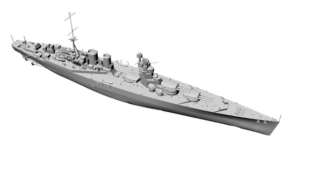 Croiseur de Bataille Britannique Type G3, Projet version Novembre 1921/ Royal Navy Battlecruiser Type G3, Project as of November, 1921, Combrig, waterline U7TQOb-G3-3