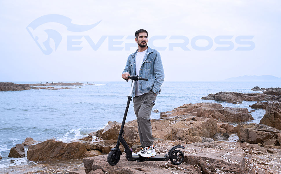 Evercross Trottinette Électrique Pliable Avec Sac, Electric