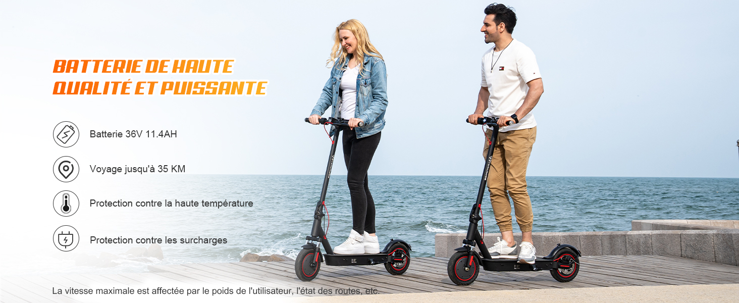 Trottinette électrique Enfant 6-12 Ans - Vitesse Max 15 Km/h, Autonomie 5-8 Km - Guidon Réglable, Pliable, écran LED - 4